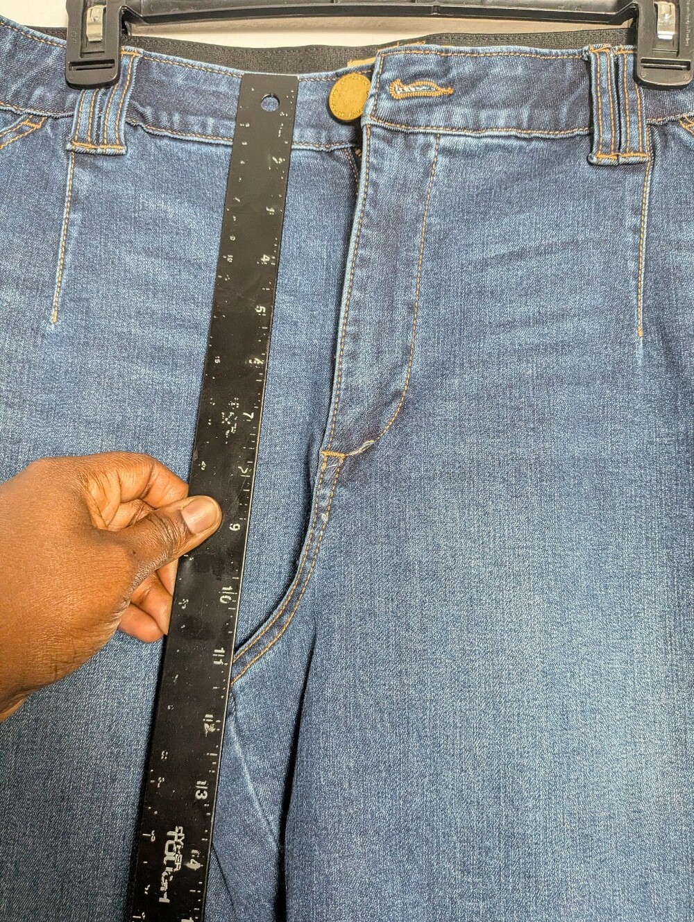 Democracy Wide Leg Jeans Ab Technology dark Wash Sz 16 - Picture 3 of 6